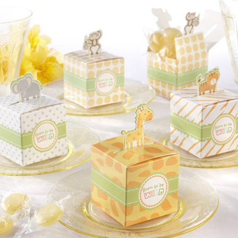 Jungle Animal Baby Shower Favour Box - Merrygo