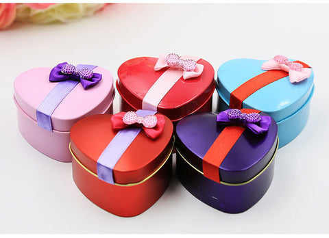 Heart Shaped Tin Favor - Merrygo