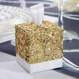 Gold and Silver Glitter Favour Box-SET OF 24 - Merrygo