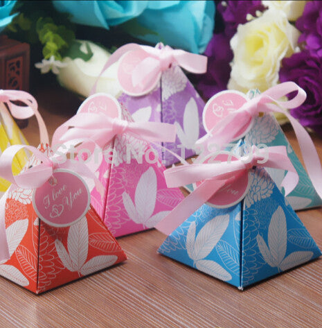Floral Ribbon Favor Box - Merrygo