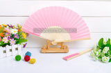 Bamboo & Raw Silk Folding Fans - Merrygo