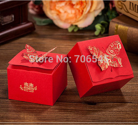 Chinese Butterfly Favour Box - Merrygo