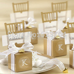 Gold Chair Favour Box - Merrygo