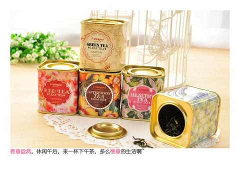Free shipping 100 pcs lot small portable tea tins storage boxes container candy box Wedding event party Baby shower favor gifts - Merrygo