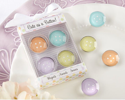 "Cute as a Button!" Glass Magnets - Merrygo