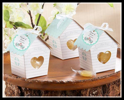 baby shower favor cute candy box--Love Nest Bird House Favor Box wedding party sweet chocolate box 50pcs/lot - Merrygo