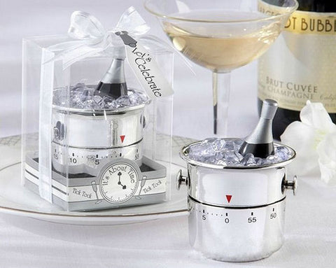 Champagne Ice Bucket Timers Christmas Promotional Gifts Wedding Favors Supplies Gift Box Packaging 5pcs/lot - Merrygo