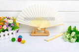 Bamboo & Raw Silk Folding Fans - Merrygo