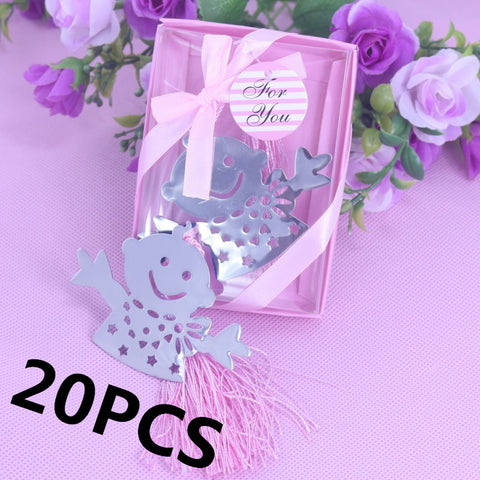 Blue &Pink Silver Snowman Bookmark - Merrygo