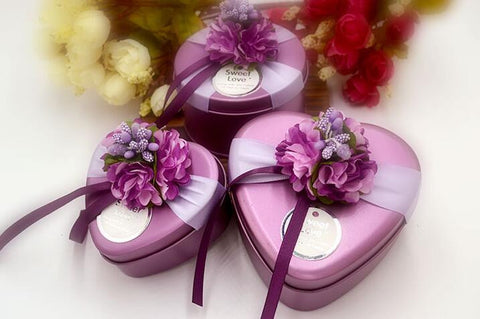 Free Ship Wedding Favors And Gifts Box metal heart and round Elegant Luxury Decoration Party Event Supplies Candy box - Merrygo