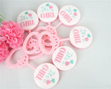 IT'S A GIRL PINKcup cake topper - Merrygo