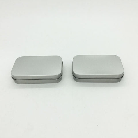 95x60x21mm silver rectangle tin box/plain metal box/small tin box/mint tin box without printing - Merrygo
