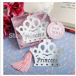 Princess Crown Wedding Party Favors Bookmark - Merrygo
