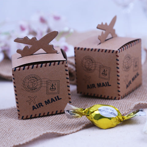 Air Mail Wedding Favor Boxes - Merrygo