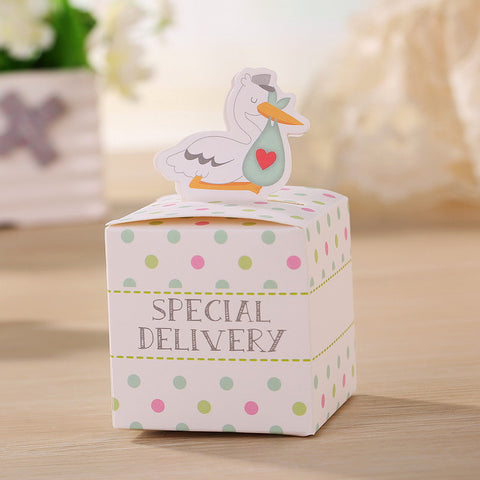Special Delivery Stork Favor Candy GIft Fashion Box For Party 12pcs - Merrygo