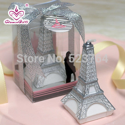 Love in Paris Collection" Eiffel Tower Candles wedding favors baby shower birthday party gift - Merrygo