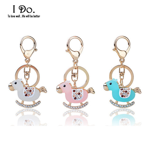 Free Shipping Rocking Horse Keychain Wedding Favors And Gifts Wedding Souvenirs Wedding Supplies Baby Shower Favors - Merrygo