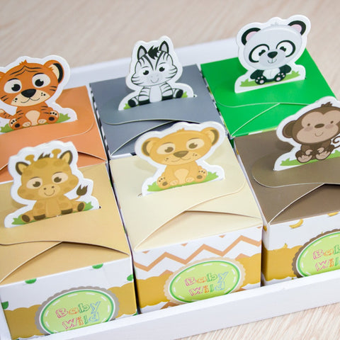 Safari Animal Wild Favor Box Candy Box - Merrygo