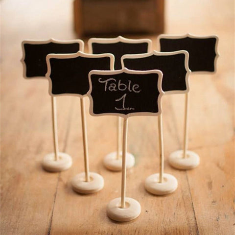 Mini Wooden Wood Chalkboard Blackboard - Merrygo