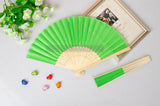 Bamboo & Raw Silk Folding Fans - Merrygo