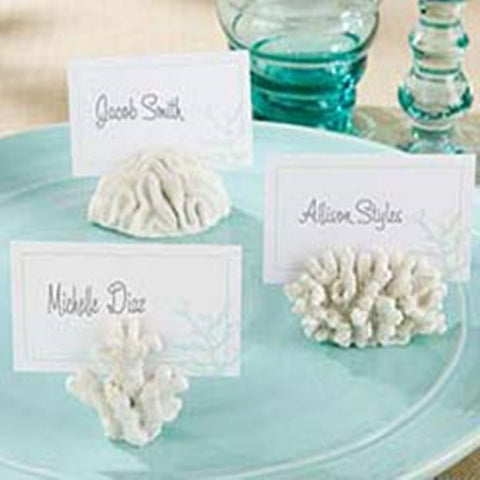 Free shipping 30pcs/lot Seas Coral Beach Theme Place Card Holders Wedding Favors - Merrygo