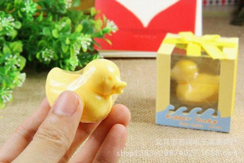 Free shipping baby shower favor gift Cute duck scented soap savon wedding soap favors wedding gifts Retail Box 20pcs/lot - Merrygo