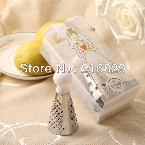 China post air mail free shipping  wedding  Favor "World's Gratest Mom" Cheese Grater in Gift Box with Organza Bow - Merrygo