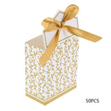 50Pcs Lovely Candy Boxes With Ribbon - Merrygo