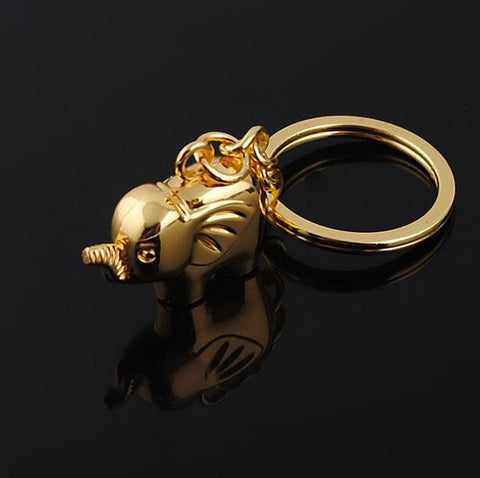 Free Shipping 15 pcs/lot sliver gold Baby Elephant Keychain wedding favors and gifts wedding souvenirs wedding accessories - Merrygo