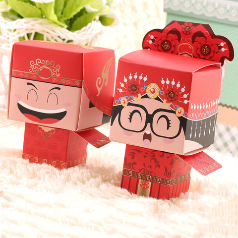 Asian Style Bride Bridegroom Box - Merrygo