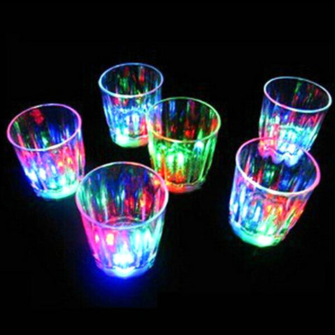 Mini LED Cup Flashing Plastic Beverage Wine beer Drink Cup Bar Decorative Party Wedding Club Mug - Merrygo