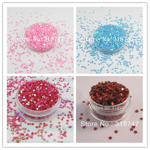 3mm 20g star flake Rainbow Cup Sequin - Merrygo
