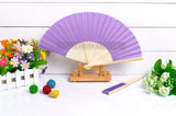 Bamboo & Raw Silk Folding Fans - Merrygo